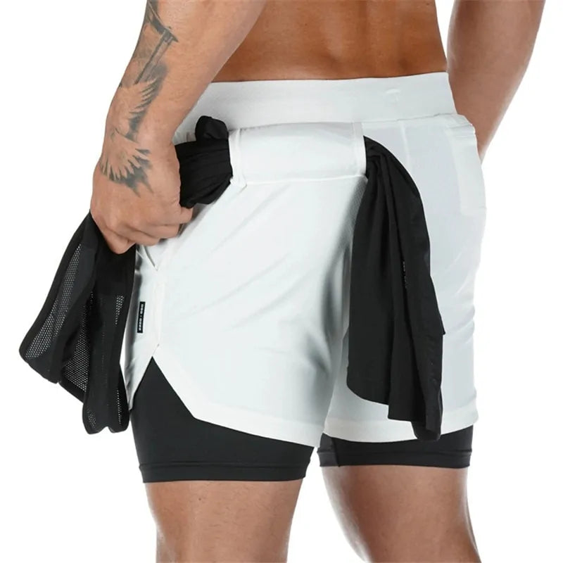 2020 Summer Men's 2-in-1 Quick Dry Running Shorts