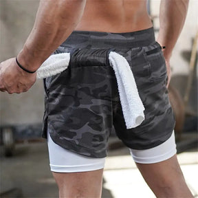 2020 Summer Men's 2-in-1 Quick Dry Running Shorts