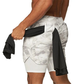 2020 Summer Men's 2-in-1 Quick Dry Running Shorts